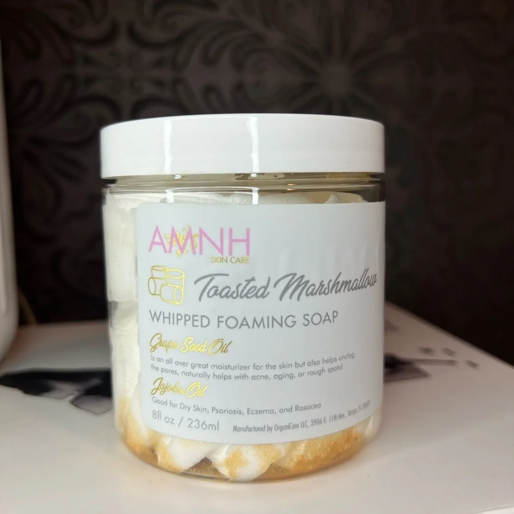 AMINNAH Toasted Marshmallow Whipped Foaming Soap
